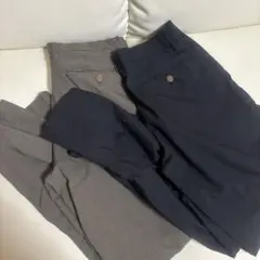 黒　カーキ スラックス 2点セット　79/70