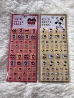 y*u様 新品未使用　タイルシール　モンチッチ・ハローキティ シール 2シートセ