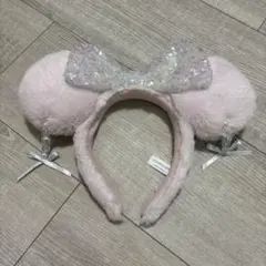 ミッキーマウス耳カチューシャ ライトピンク