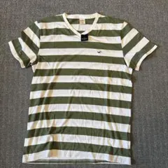 Hollister Vネック ボーダー Tシャツ Mサイズのサムネイル