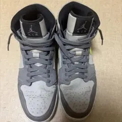 Air Jordan ハイカットスニーカー グレー/イエロー