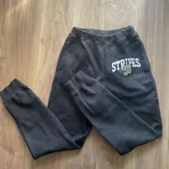 デビラボ プリント 裏起毛 スウェットパンツ ロングパンツ