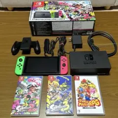 Nintendo Switch 本体 スプラトゥーン2セット +ソフト3本