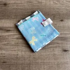 No.85 箱ティッシュの持ち運びができる☆ティッシュケース✳︎しましまリボン