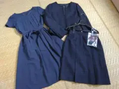 値下げ★セレモニー⭐ワンピースネイビー ジャケット スカート