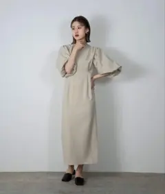 Amiur 半袖ワンピース balloon sleeve dressのサムネイル