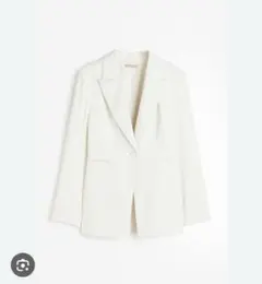 【新品未使用タグ付き】H&M ホワイト　ジャケット　サテンのサムネイル