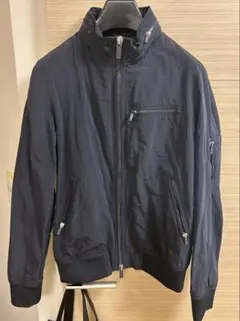 ARMANI JEANS アルマーニ　ジーンズネイビー ジップアップ ブルゾンのサムネイル