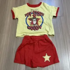 トイ・ストーリー ウッディ Tシャツ・ショートパンツセット 80センチ