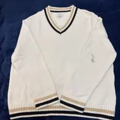 H＆M ニット セーター ベスト 白 春秋冬