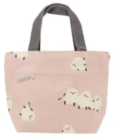 ☆SHIMADASAN シマエナガ ミニトートバッグ ピンク ランチバッグ☆