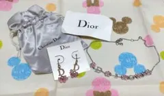 Christian Dior ネックレス&ピアス 2点セット