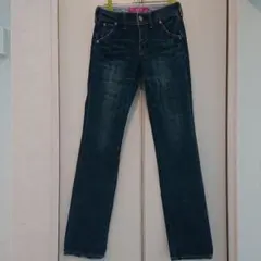 ユニクロ レディース スタイルアップ デニム ストレート レース