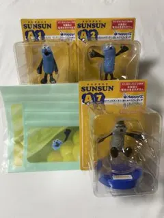 パペットスンスン Happyくじ フィギュア 3種 ジッパーバックセット