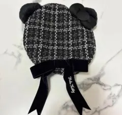 USJ ユニバ ユニバーサルスタジオジャパン ベレー帽 ツイード ハローキティ