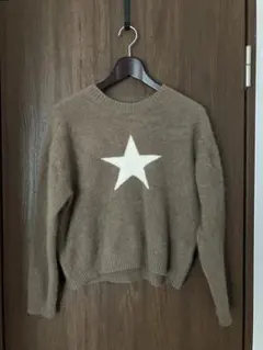 converse ベージュセーター コンバース ニット