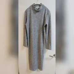 ロペピクニック リブニットワンピ グレー ニットワンピ M