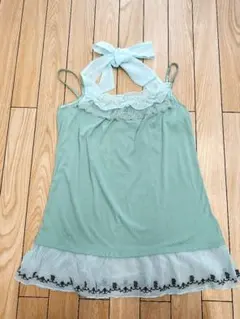 d*7様 【新品タグ付】axes femme ラッフルBigリボンキャミ イエロ