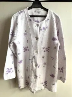 Clear Loungeネグリジェ パジャマ上下セット ベスト 花柄 紫陽花②のサムネイル