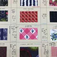 YUWA 生地 約60㎝　E.P パッチ柄 swatch ベージュ