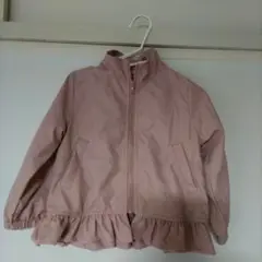 裾フリル ナイロン ジャケット