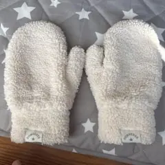 CONVERSE アイボリー ボア ミトン