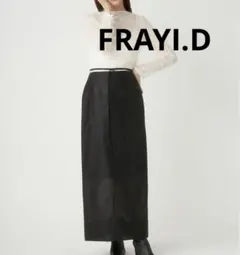 新品　タグ付き　FRAYI.D 2024 シアーストレートスカート　ブラックのサムネイル