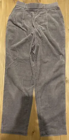 GLOBAL WORK ウツクシルエットコーデュロイテーパードパンツ　 Lサイズ