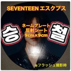 SEVENTEEN エスクプス　スンチョル 反射シート　ネームプレート　⬜︎9cm
