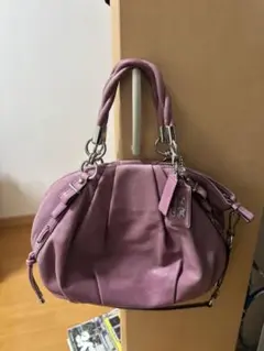 COACH 17773 マディソン 2WAY ハンドバッグ パープル 保存袋付 COACH 17773 マディソン 2WAY ハンドバッグ パープル 保存袋付 - メルカリ