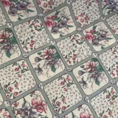 レトロビンテージ生地幅90×70cm →倍延長90×140→¥1700水通し無し