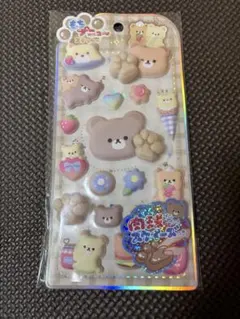 もちプニューステッカー　くま　肉球スクイーズ付き