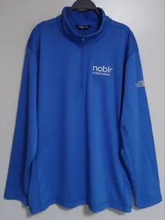 h*y様 THE NORTH FACE 企業ロゴ ハーフジッププルオーバー ブル