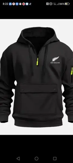(特価)ニュージーランド ブラック ウォームアップウェア XL