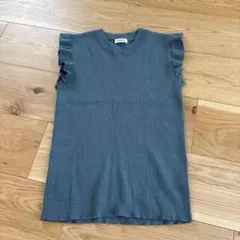 INGNI フリル袖 ノースリーブニット M イング　デート　春　春服