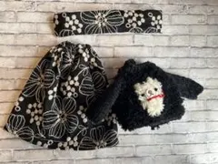 251103ネオブライス★黒刺繍セット★くま太郎