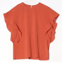Spick & Span フリルノースリーブトップス レッドのサムネイル