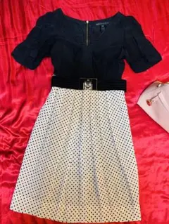 美品★Marc Jacobs★ワンピース シフォン ドット プリーツ