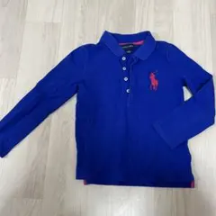 Ralph Lauren 青 ポロシャツ 長袖 5T