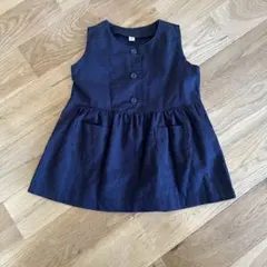 MUJI リネンとコットンのワンピース 80