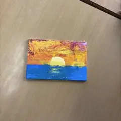 キャンバス油絵 ミミ様専用 かわいい小鳥も遊ぶにぎやかなお花畑