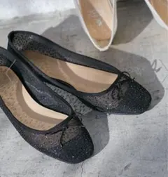 ロペピクニック　エアリーナ　軽くてやわらかいシアーグリッター　バレエシューズ