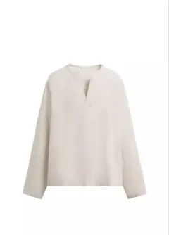 zara テクスチャーリネン 混紡　シャツのサムネイル