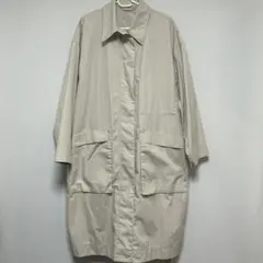 UNIQLOライトベージュ ナイロン トレンチコート　Lサイズ