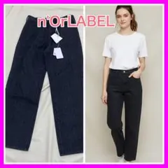 【未使用】 n'OrLABEL ストレートデニム ワイド ブラックのサムネイル