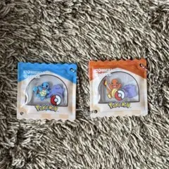 コメダ珈琲　ポケモン アクリルキーホルダーセット　ヒトカゲ　ゼニガメ