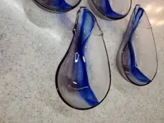 ガラス 食器♥️なす形 ４枚セット