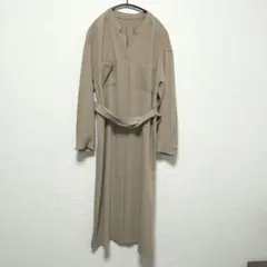 NATURAL BEAUTY BASIC ベルテッドシャツワンピース ベージ58