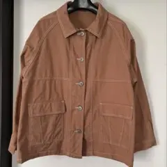 ブラウン ミリタリージャケット