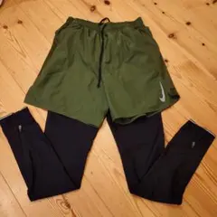 Nike オリーブグリーン ショートパンツ＆レギンス